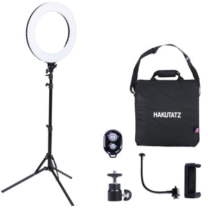 Hakutatz 13" Continuous LED Ring Light with Stand