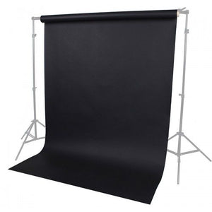Photo Studio Paper Backdrop Black Large 10m Roll
