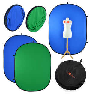 USED Green & Blue Screen Pop up Backdrop | Chroma Key | 1.5m x 2m | Background Video