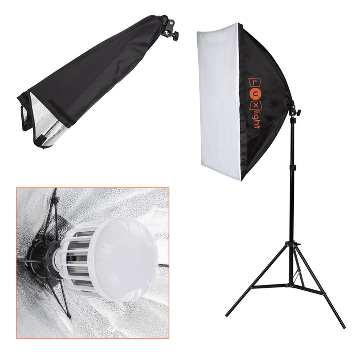InstaLight Softbox Studio Lighting Kits | 3300lm LED Bulbs | Photography & Video