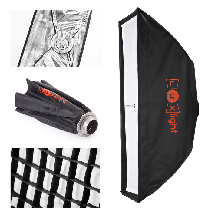 E Series Umbrella Stripbox | Bowens Mount | Softbox Diffuser